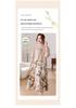 Elegant Floral Chiffon Dress - Summer 2026 Collection for Middle-Aged & Elderly Women