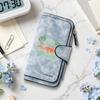 Retro Beach Print Long Wallet Forever PU Leather Multi Card Slots Purse