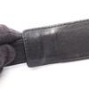 Used BOTTEGA VENETA Intrecciato Shoulder Bag leather Black Gray Used Women