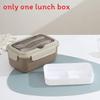 Nordic Style Stainless Steel Bento Box With Divided Compartments For Office Lunches And Meal Prep
