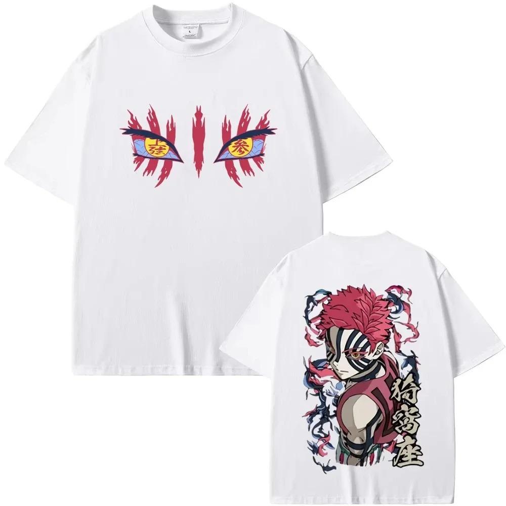 2026 Anime Demon Slayer Kimetsu No Yaiba - Iwakura Pattern Men's T-shirt Casual Retro High-quality 100% Pure Cotton T-shirt