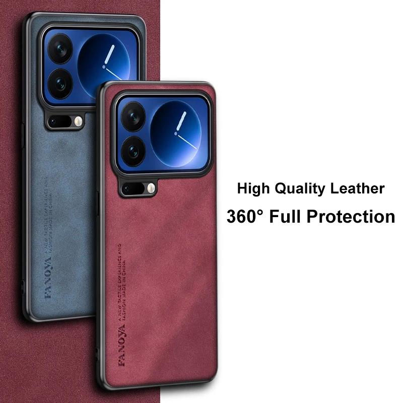 EUCAGR For Xiaomi Mi 17 Pro Max Case Luxury PU Leather Phone Case For Xiaomi 17 Ultra 17 Pro Mi17 Back Cover Silicone Protection