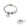 Pandora 925 Sterling Silver Glass Synthetic Cubic Zirconia Bracelets Women's Silver ZT1330