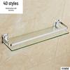 60cm Badezimmer Glasregal & Spiegelhalter – Einzelne Ebene