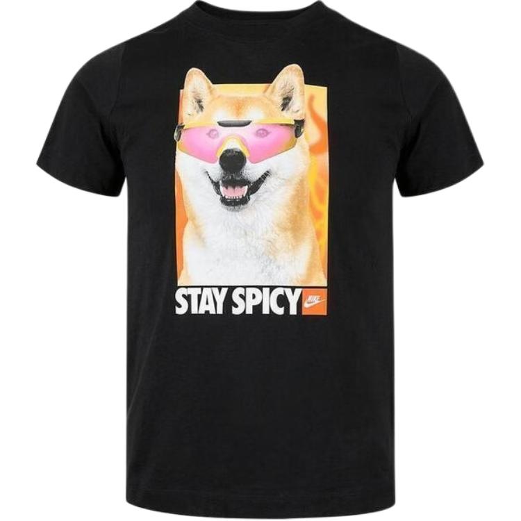 

Nike Спортивная футболка SS25 Хлопок Мода Удобная Универсальная Короткий рукав Детские топы HV5206-010 XS