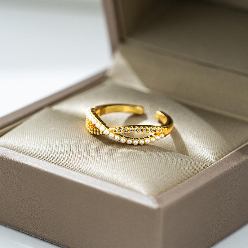 

Корейская версия дизайна «легкая роскошь» кольцо с цирконом, полностью инкрустированное бриллиантами, женское открытое регулируемое кольцо, модные аксессуары интернет-знаменитости