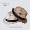Hot Sale Summer Men's Hats Sunshade Men's Straw Hats Middle Elderly Sunscreen Jazz Hats British Top Hats
