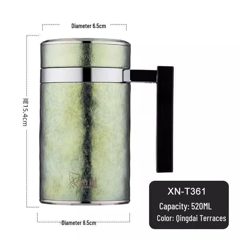 Heenoor Pure Titanium Large Capacity Insulated Mug