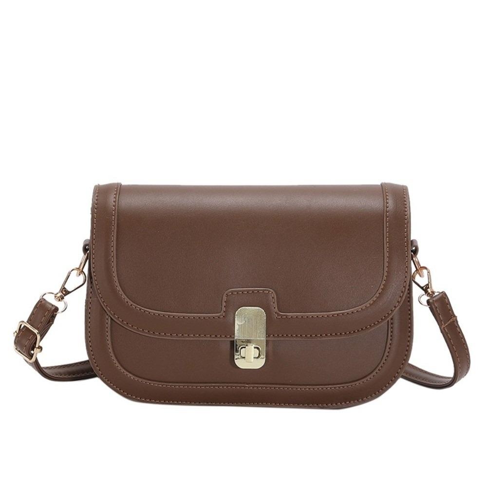 Korean Style PU Leather Shoulder Bag Square Women Underarm Bag Simple Crossbody Bag  Outdoor