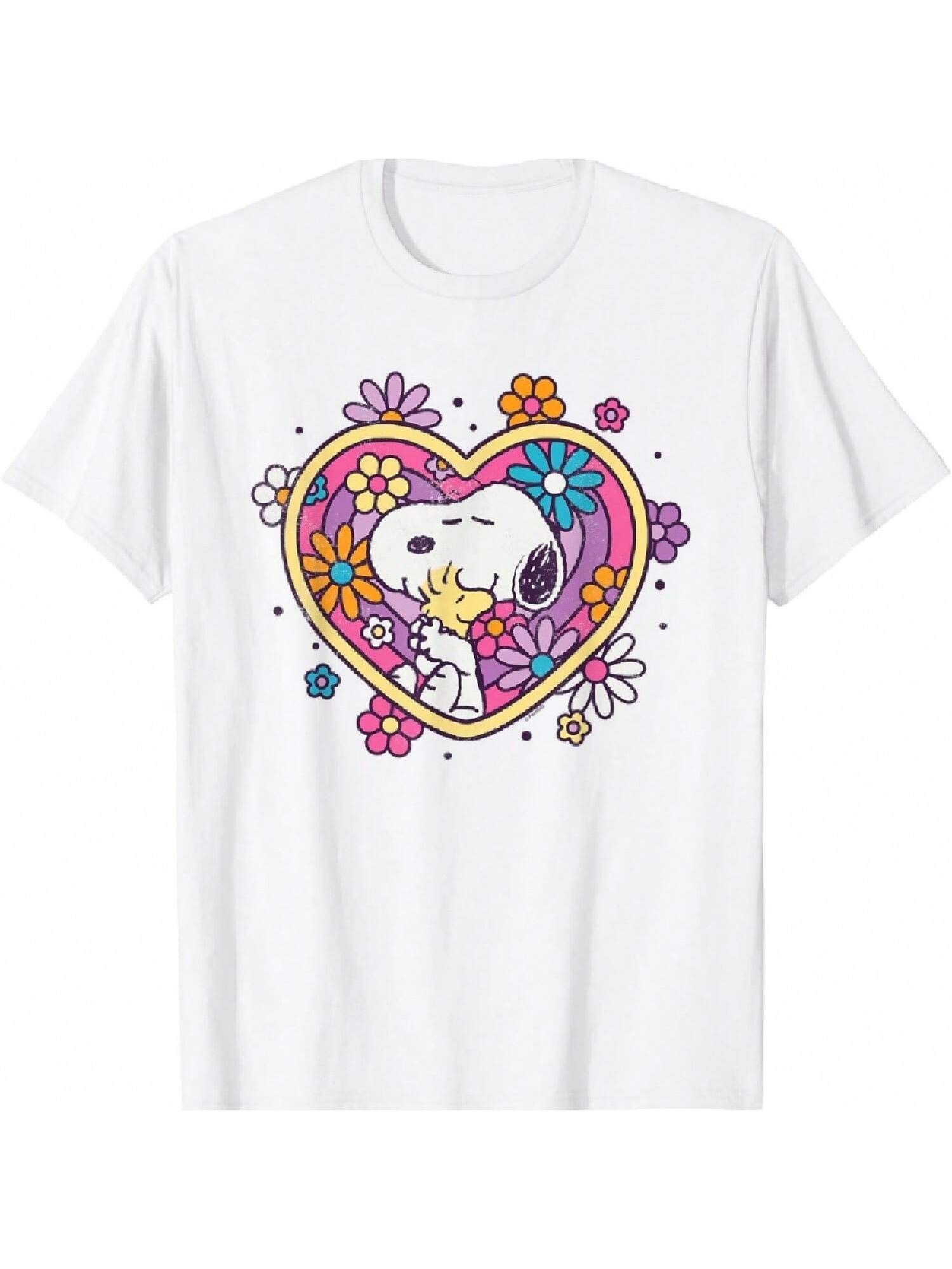 - Hug Heart Flowers T-Shirt S разноцветный