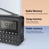 FM/AM/SW Portable Radio Dual Antenna Full Band Radio Receiver Speaker LED Digital Display 2.1 Channel Support USB Stick/TF Card