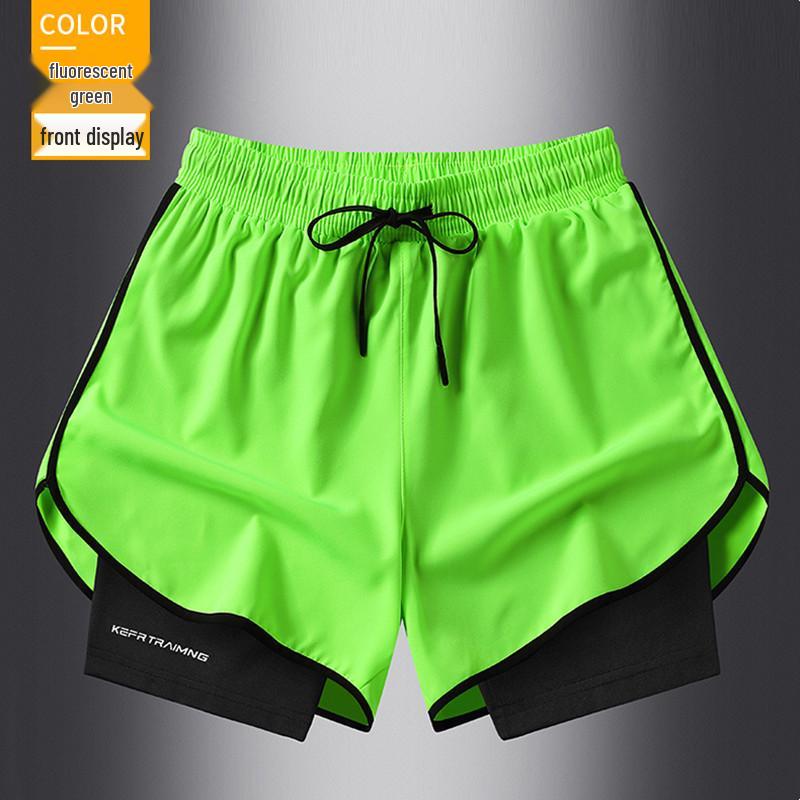 Men's Plus Size Quick-Dry Sports Shorts - Summer Casual Loose Fit for Running & Fitness