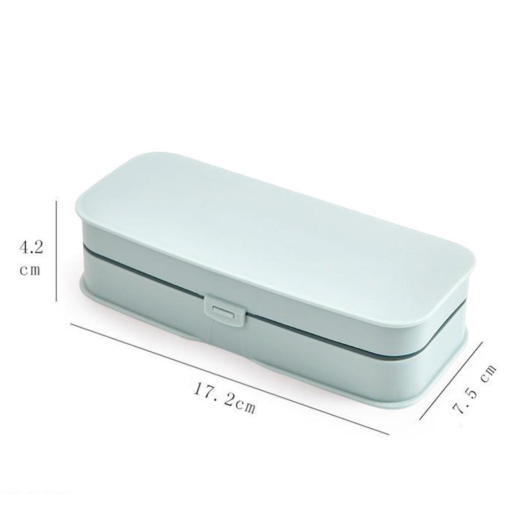 2 Sewing Kit Storage Box Container Case Organizer Carrying Art Portable for Thimble Crafts