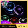 Autoaufkleber Für Alfa Romeo 2 Stück 7 Farben LED Auto Becherhalter Leuchtender Untersetzer Wasseruntersetzer für Alfa Romeo 159 Giulietta Mito 147 Giu