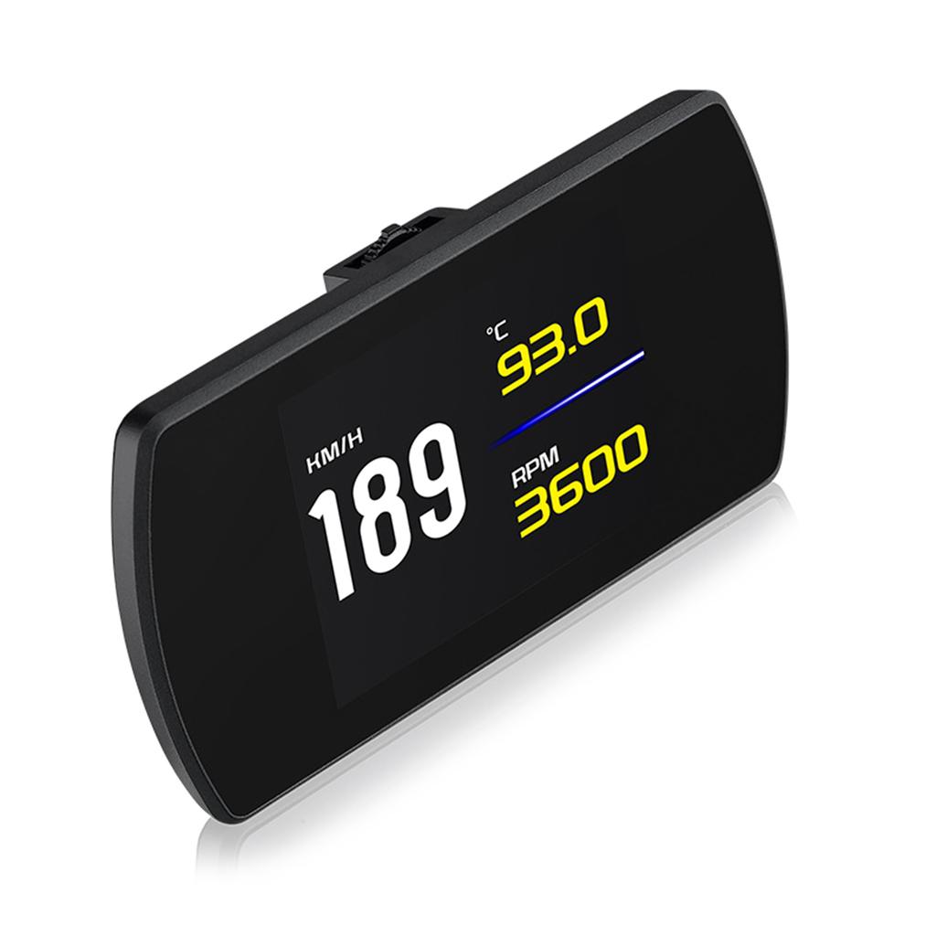 HighDefinition Car Head Up Display Overspeed Alarm Speedometer Speed Clock Digital Gauges Auto Fatigue Driving Reminder