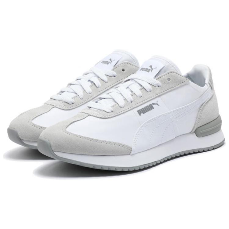 New PUMA R78 WIND NYLON Wear resistant And Lightweight Low Top Casual Shoes Unisex White Gray 392901-14