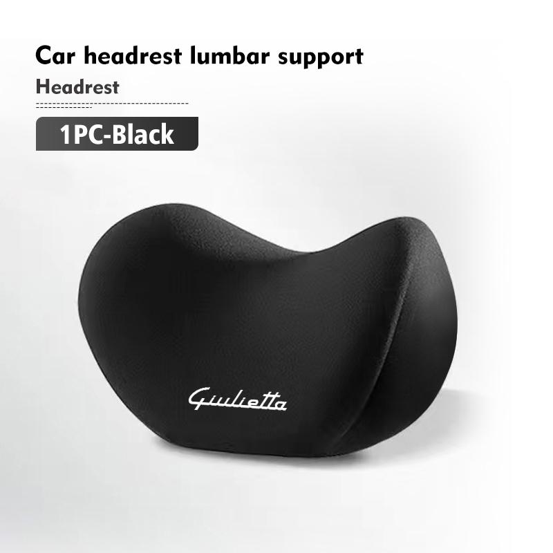 NPSBC1 For Alfa Romeo Car Driver Seat Headrest Lumbar Support Pad Neck Pillow Interior Accessories For Alfa Romeo Giulia 147 Mito 156 1