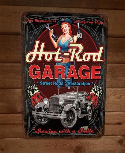Hot Rod Street Rods Restoration Metal Wall Sign Garage Poster