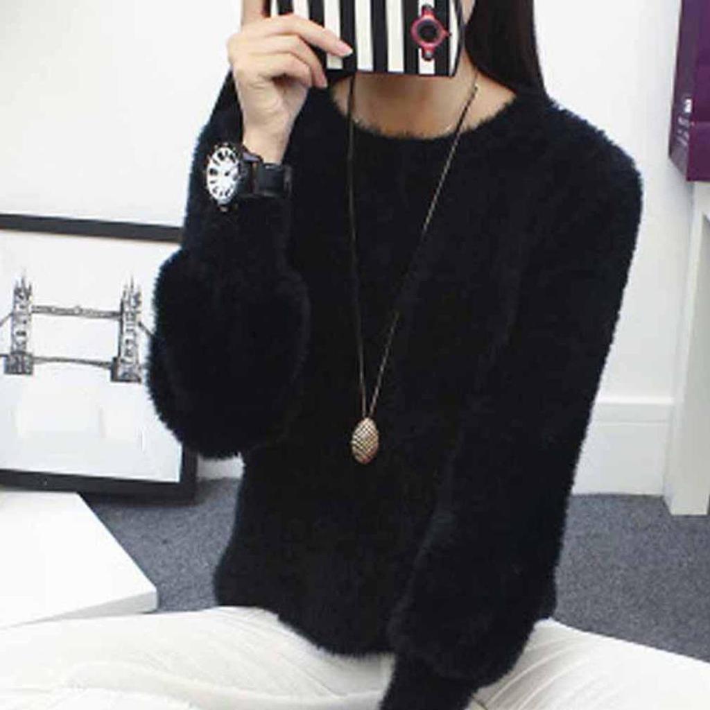 Women's Casual Long Sleeve Knitted Pollover