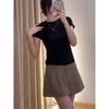 Short Sleeve T Shirt For Women With Slim Fit Cotton Blend Casual Summer Top