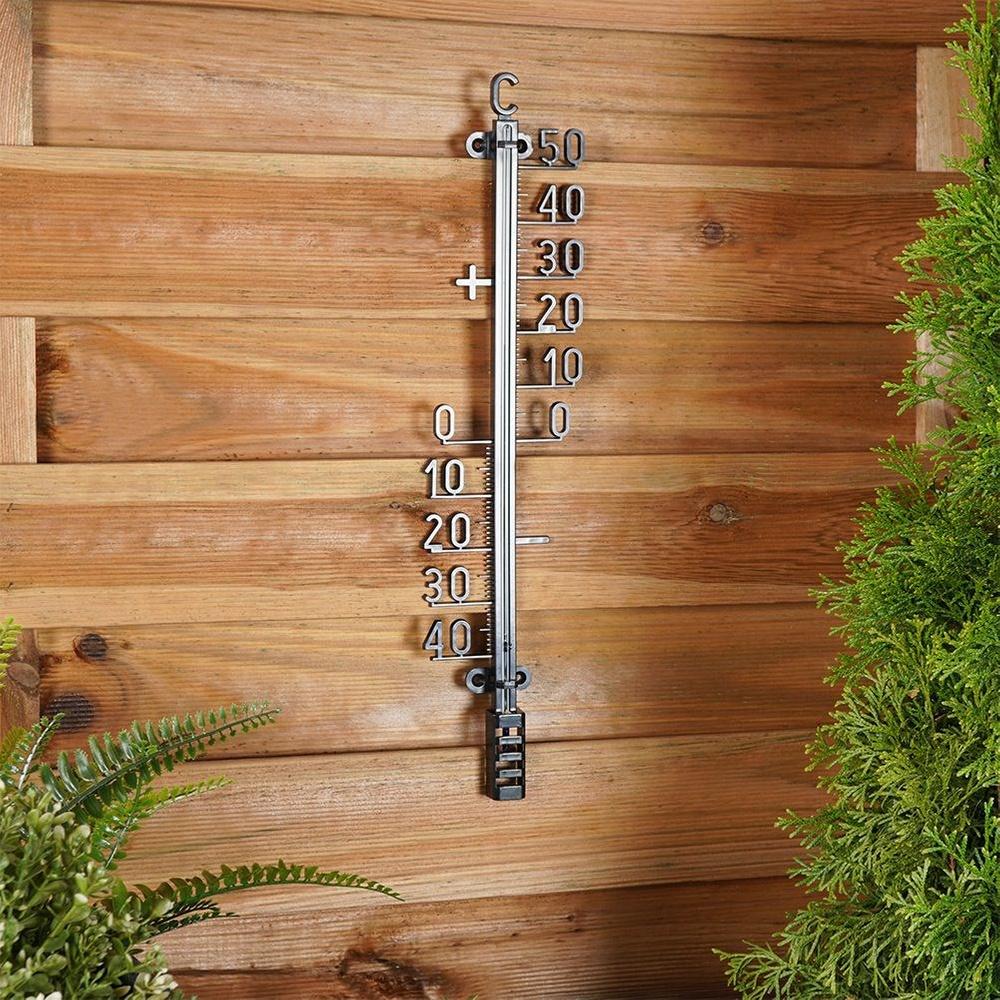 Thermometer Outdoor Indoor Garden Balcony Wall Hanging 41 cm