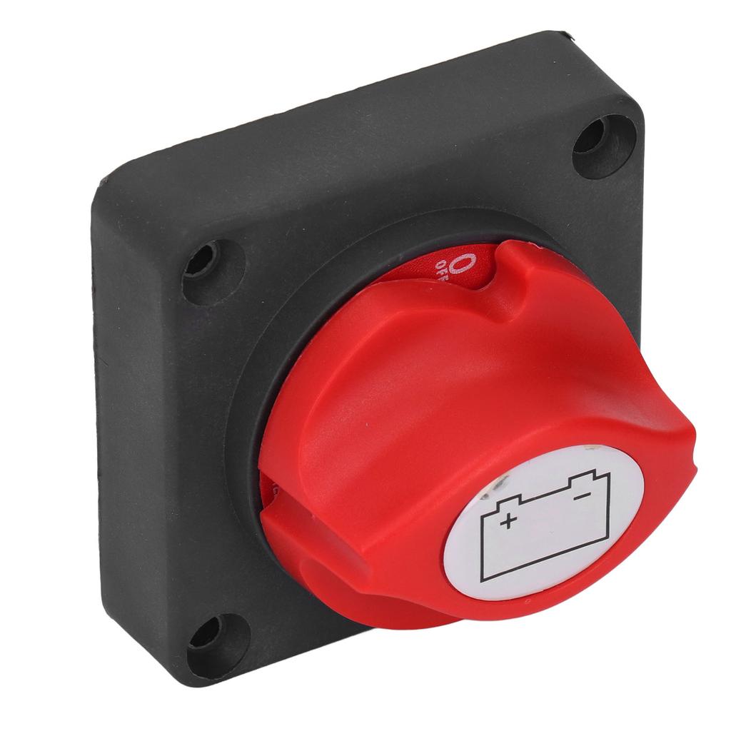 Battery Disconnect Switch Fully Enclosed Design Clear Color Label Safe Battery Isolator Selector