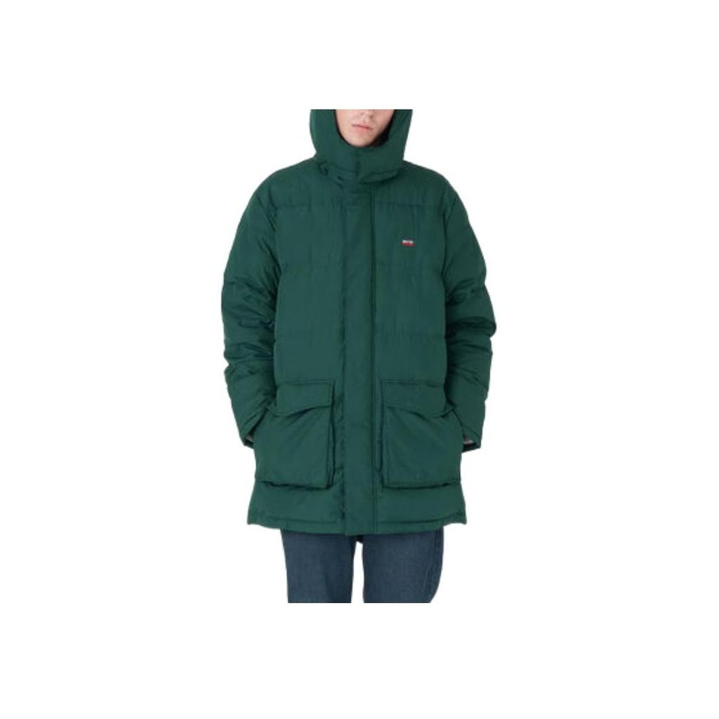 Jachetă Puf Medie cu Logo Levis FW22 Bărbați Îmbrăcăminte Exterioară Verde A0950-0005