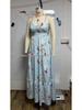 2026 Women's Fashion Printed Spaghetti Strap Sleeveless Backless Dress