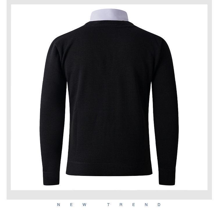 2025 Men's Winter V-neck Knit Cardigan: Casual, Warm, Thickened Base Layer