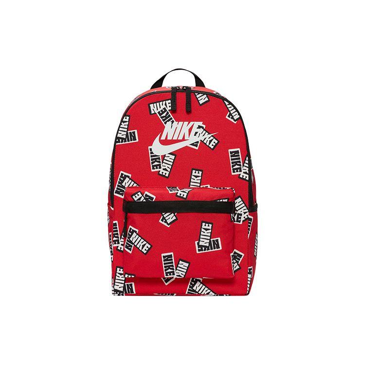 Nike All Over Logo Large Capacity Fabric Backpack Unisex Backpack Red DM2159-657 Red