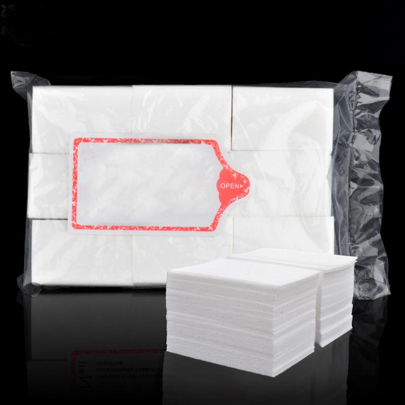 500pcs Acrylic UV Gel Tips Polish Cleaner Wipes Remover Cotton Lint Pads Nail Art
