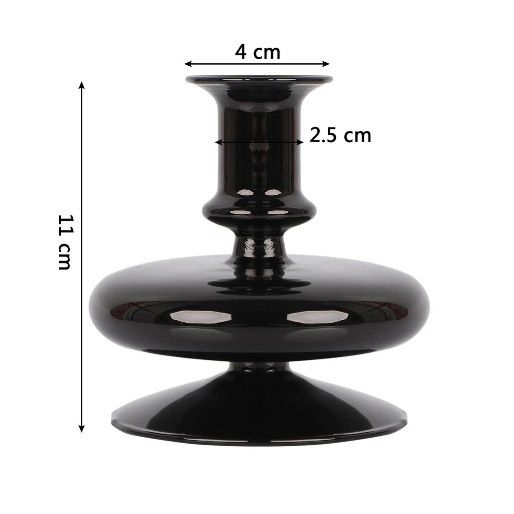 1pc Glass Vases Clear Flower Vase Candle Holders For Wedding Centerpieces Home Decoration Table Centerpieces Candlestick Holder