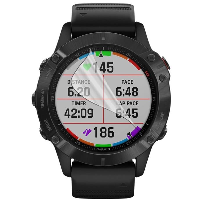 Protection écran pour Garmin Fenix 6s Pro [Pack 6] Film Plastique Protecteur Résistant Ultra Mince Phonillico