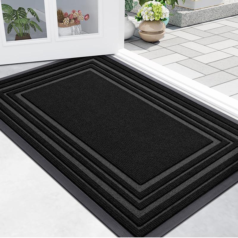 Olanly Natural Rubber Doormats Non-slip Low