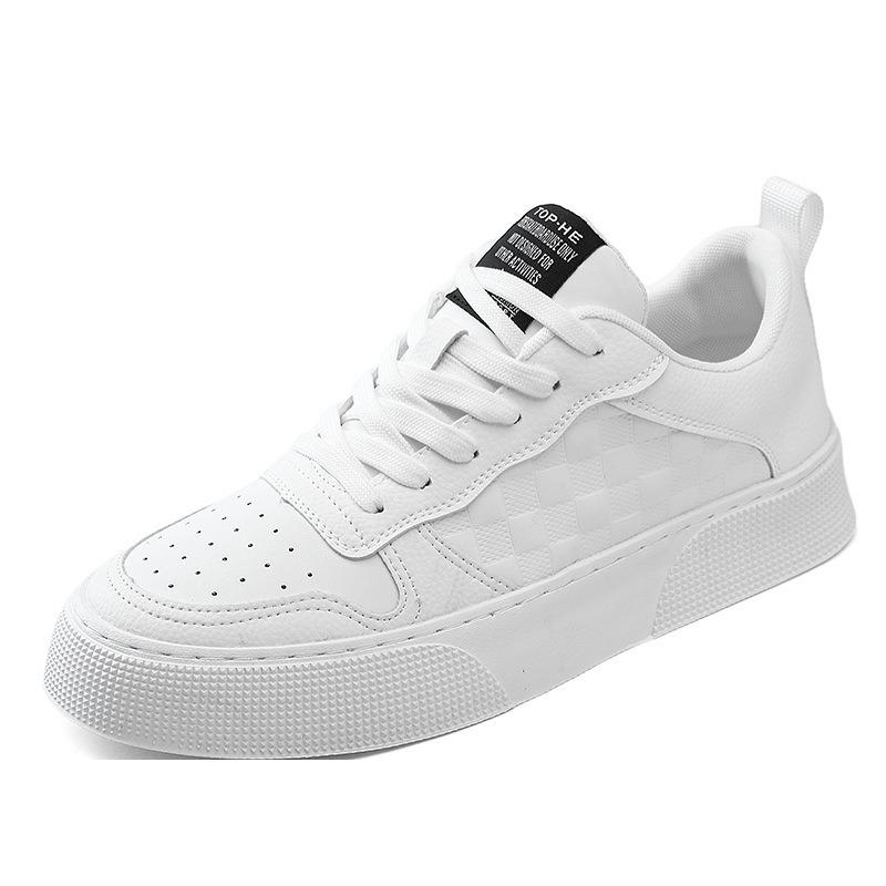 Spring Student Board Shoes Versatile Men‘s White Shoes Men‘s Wear-Resistant Casual Shoes.
