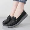 Women Black Moccasins Driving Shoes Flats Casual Nurse Shoes Loafers Simple Soft White Office Shoes Large Size