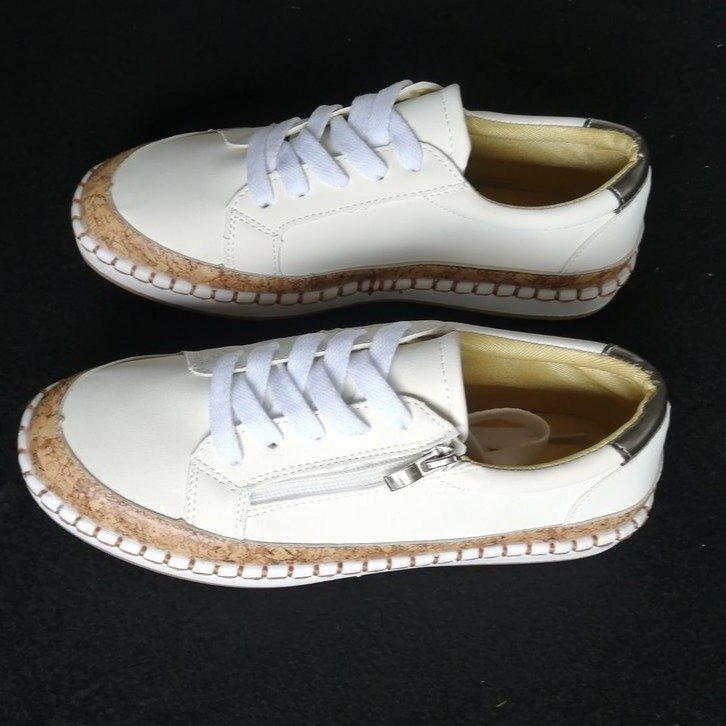 Spring New European & American Colorful Lace-Up Flat Loafers – Printed Board Shoes for Women