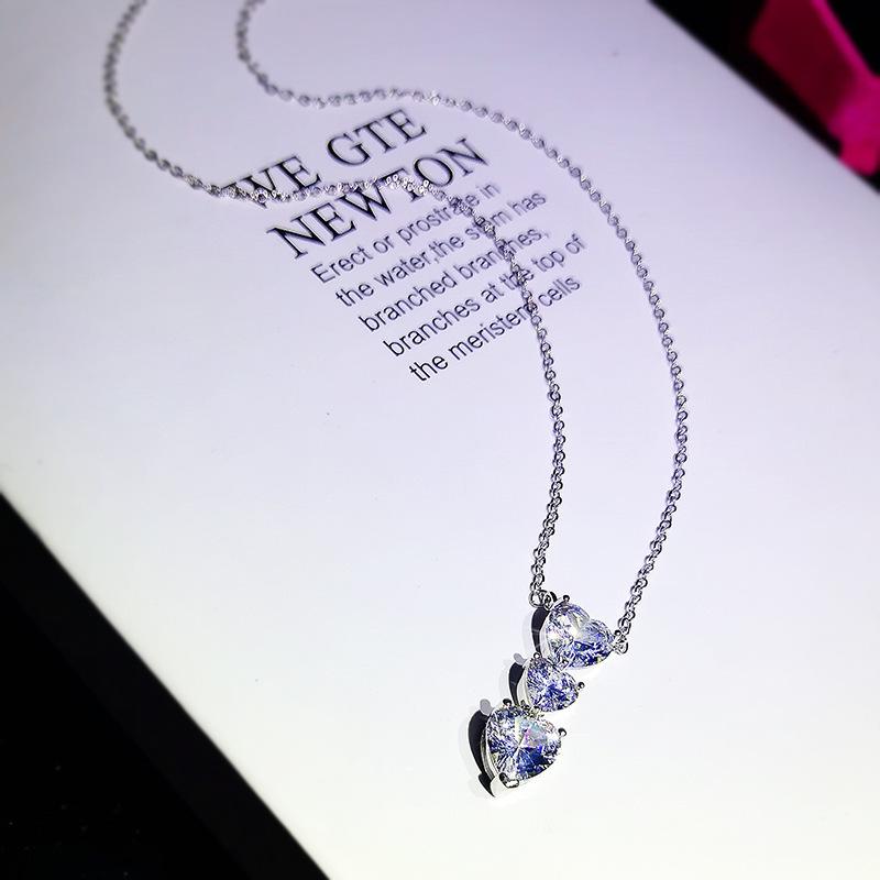 Love Water Drop Zircon Short Necklace for Women Fashion Necklace for Women European and American Quality