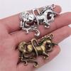 Unicorn Fantasy Creature Charm Antique Bronze Zinc Alloy Jewelry Making Supplies for Girls Pendants New Arrival