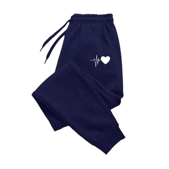 Women Jogging Pants Elastic Drawstring Waist Solid Color Sport Trousers with Pockets Exercise Gym Pants Streetwear