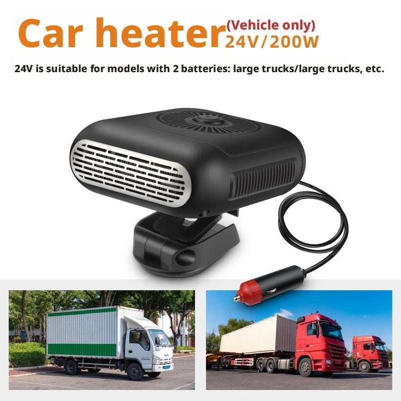 

Электрический обогреватель/вентилятор для охлаждения автомобиля 2-в-1 12 В/24 В Обогреватель Вентилятор Обдуватель лобового стекла Размораживатель Портативный Вращающийся на 360° Автомобильные аксессуары