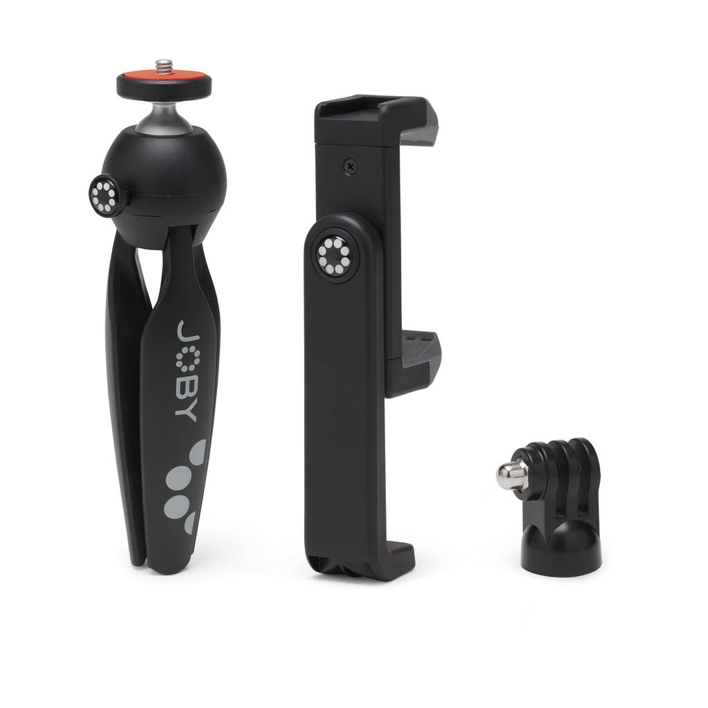 Joby Trípode para Smartphone Mini Trípode Trípode para Cámara de Acción Handypod 2 Kit Negro Empuñadura de Mano Handypod2 para Grabación de Video Adaptador para Smartphone Incluido Acción