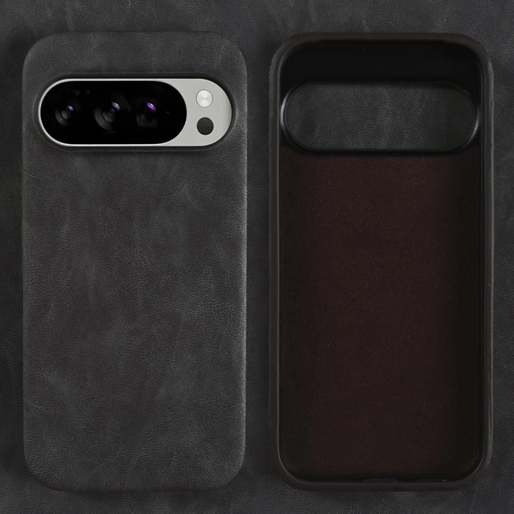 

Fashion Solid Color Leather Case For Google Pixel 10 9 Pro XL 8 8A 7 7A 6 6A Pro Luxury Shockproof Armor Hard Back Cover Funda Premium PU Leather&Google Pixel 6