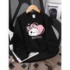 Kids Sweatshirt,Crew Neck Fashion Top, Fun"Cute Cat with Bow "patterned Sweatshirt, Suitable for Everyday Casual Wear,Spring Fall Sweatshirt