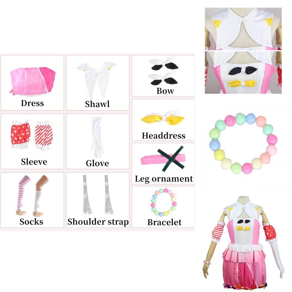 Project Sekai Colorful Stage Ootori Emu Cosplay Costume Dress+acessories