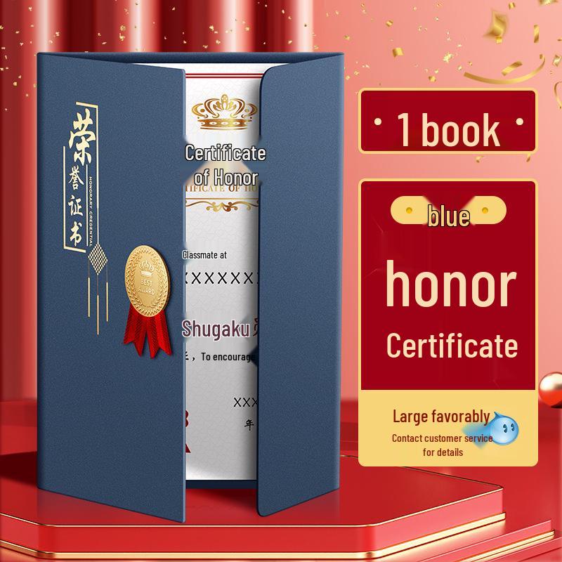 Custom Tri-fold Brochure & Honor Certificate Cover