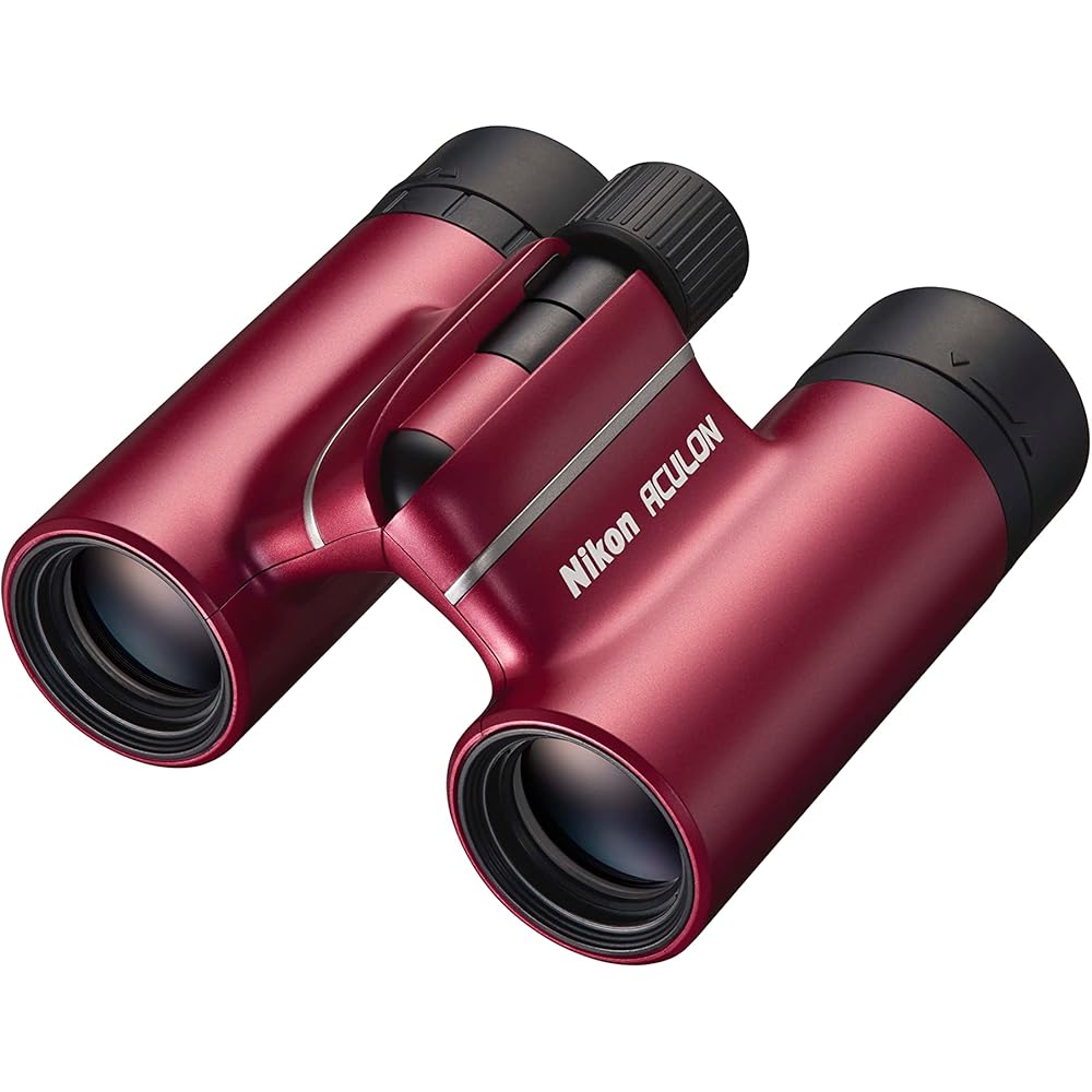 Nikon Aculon T02 8x21 Binoculars, Roof Prism Type, 8x Magnification, 21mm Objective Lens, Red (ACULON ACT028X21RD)