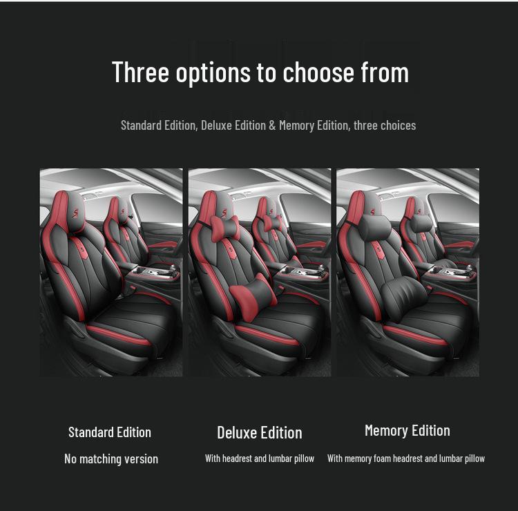 New Oshan X5 Leather Car Seat Cushion - Universal Fit, All-Season Comfort for 5-Seat Models