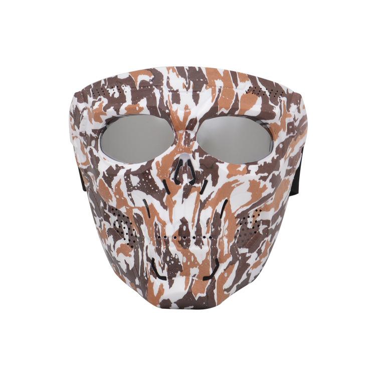 New Skull Design Ghost Windshield Mask for Motorcycle Off-Road Riding, Windproof, Sandproof, Sun-Protective Riding Mask