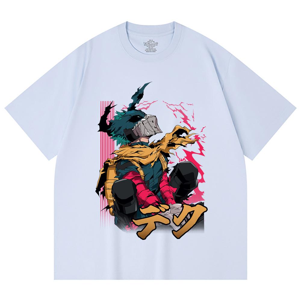 230 Gsm 100% Cotton My Hero Academia V16 Deku Print Unisex Heavy Cotton T Shirt